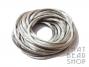 Pale Silver 2mm Satin Rattail - 5 yards